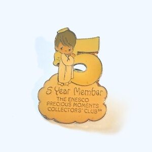 Enesco Precious Moments 5 Year Member Pin